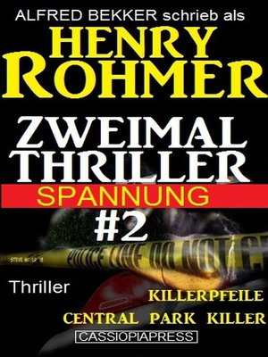cover image of Zweimal Thriller Spannung #2